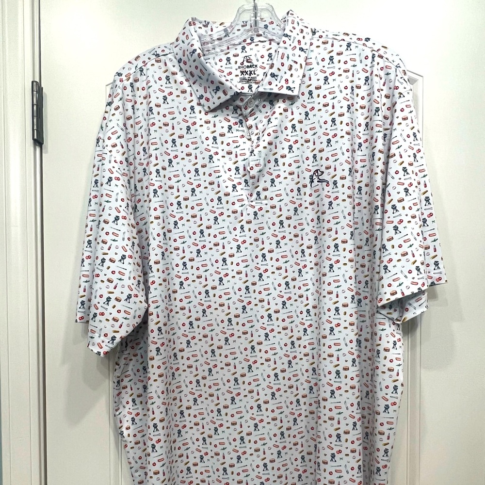 Rhoback Men’s Grilling Polo- “The Grill Master”